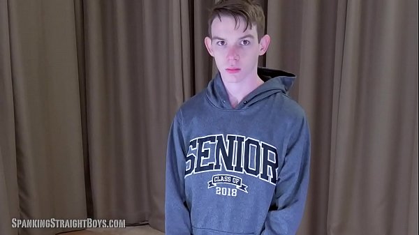 Straight Young Man Lectured and Spanked Hard