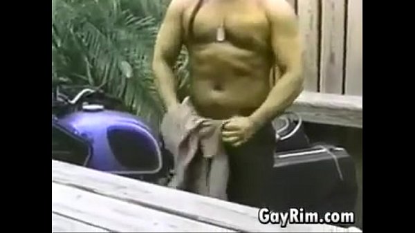 Officer Stroking His Cock