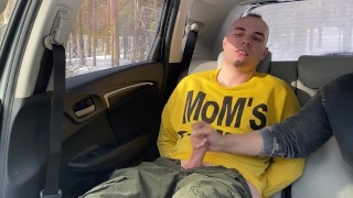 I was tied up in the car and made to cum