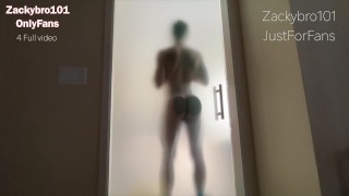 18 WHITE BUBBLE BUTT TWINK TAKES BIG BLACK DICK Straight Jock Muscle ASS Zackybro101