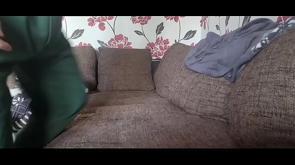 Bald chubby moans with a hot verbal cumshot