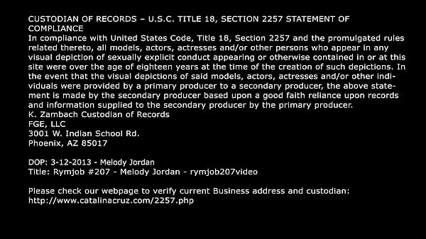 RYMJOB – Melody Jordan His Tongue Licked My Booty