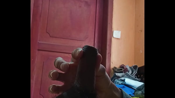 man jerking off in his room