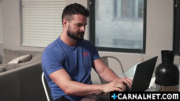 Stepuncle Reece Scott getting his fat cocked swallowed by Kyle Steele amd it ends up getting inside that fat ass of Kyle