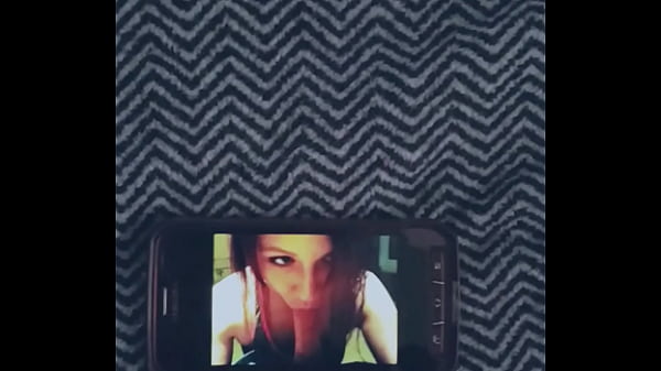 Jay jacks off and cums on picture of woman for a tribute.