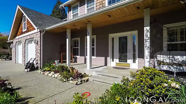 Inked gay Andy Taylor rimmed and hard bareback ass drilled